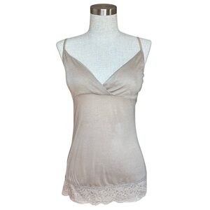 Y2k Charlotte Russe Cami Lace Top